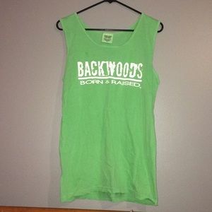 Backwoods born and raised tank top